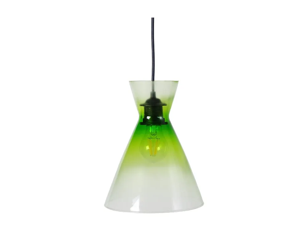Suspensão TOSEL CONICAL vidro cônico maçã D20 x H85 cm