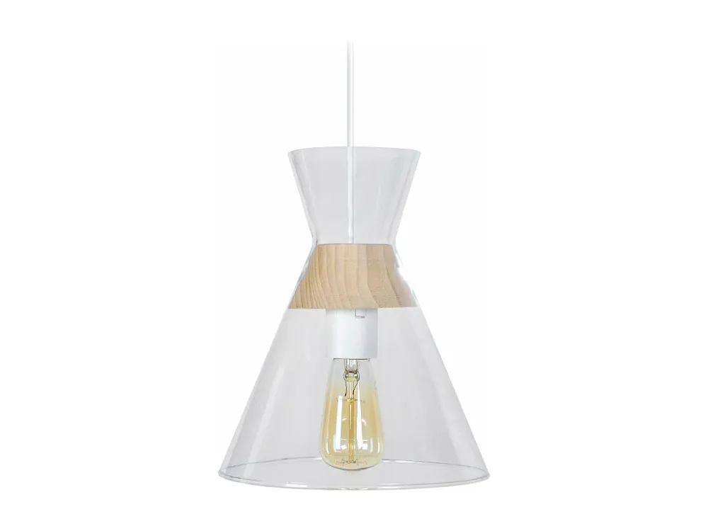 Suspensão TOSEL CONICAL vidro cônico espontâneo D20 x H85 cm