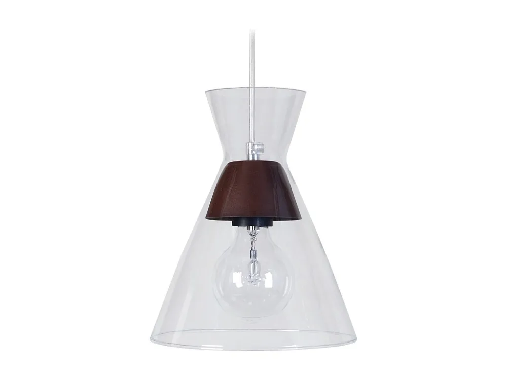 Suspensão TOSEL CONICAL vidro cônico malva D20 x H85 cm