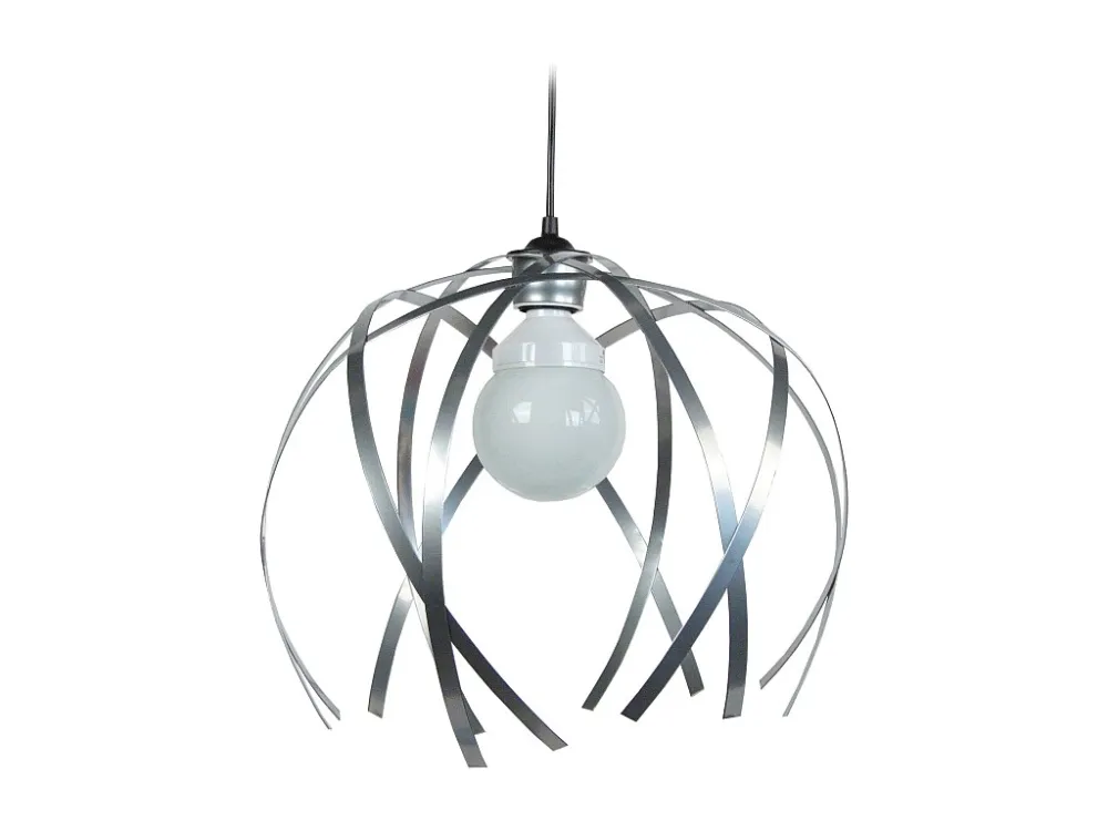 Suspensão TOSEL CRAB BIG metálico geométrico cinza D40 x H90 cm