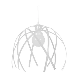 Suspensão TOSEL CRAB BIG metálico geométrico branco D40 x H90 cm