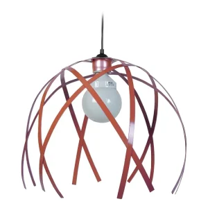 Suspensão TOSEL CRAB BIG metálico geométrico cobre D40 x H90 cm