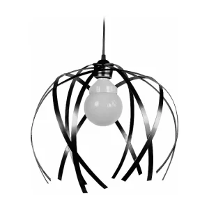 Suspensão TOSEL CRAB BIG metálico geométrico preto D40 x H90 cm