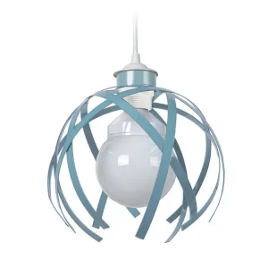 Suspensão TOSEL CRAB metálico geométrico cinza D23 x H80 cm