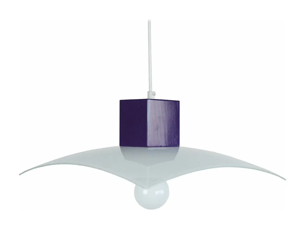 Suspensão TOSEL CUBIC lâmpada decorativa cilindro branco D9,5 x H80 cm