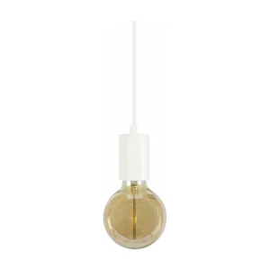 Suspensão TOSEL CUI lâmpada decorativa cilindro preto D9,5 x H80 cm