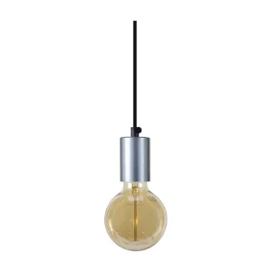Suspensão TOSEL CUI lâmpada decorativa cilindro castanho D9,5 x H80 cm