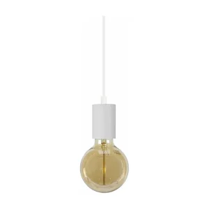 Suspensão TOSEL CUI lâmpada decorativa cilindro rosa D9,5 x H80 cm