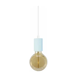 Suspensão TOSEL CUI lâmpada decorativa cilindro vermelho D9,5 x H80 cm