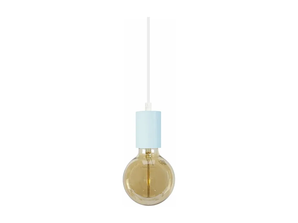Suspensão TOSEL CUI lâmpada decorativa cilindro vermelho D9,5 x H80 cm