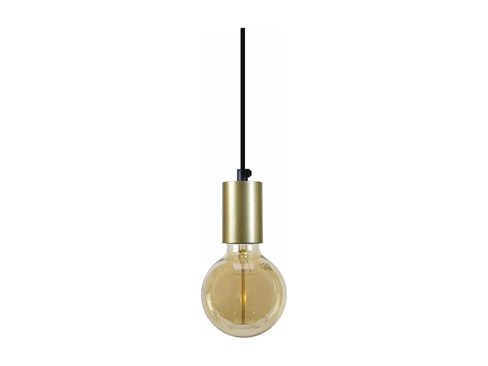 Suspensão TOSEL CUI metálico cilindro cinza D30 x H80 cm