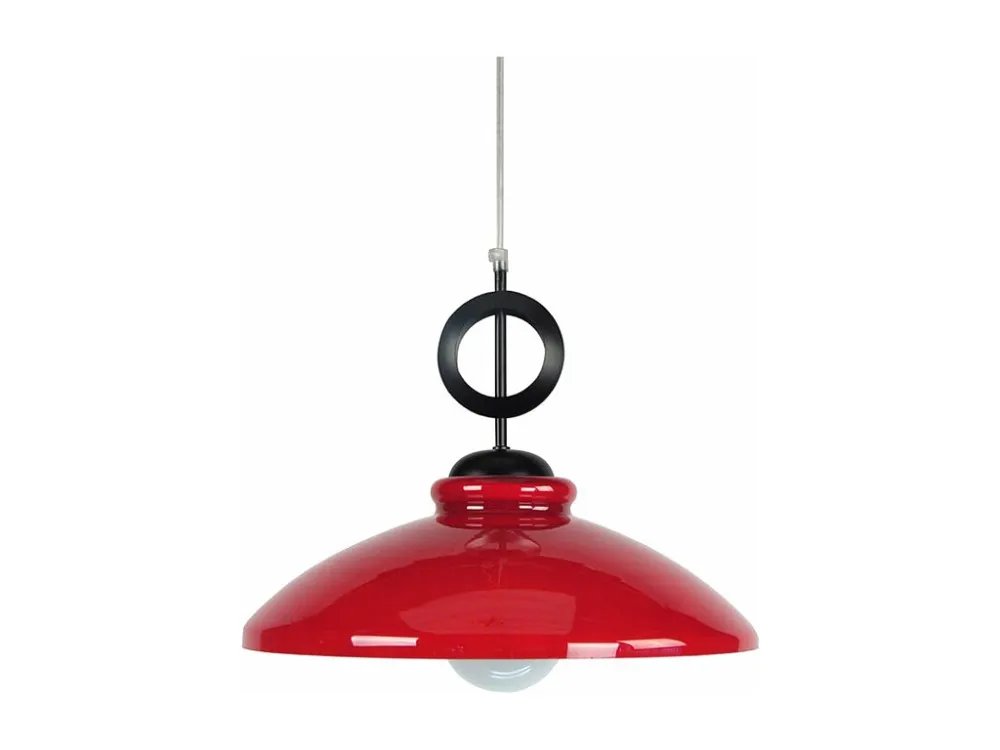 Suspensão TOSEL DAIZY metálico cônico azul D33 x H80 cm