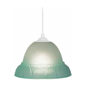 Suspensão TOSEL DALILA metálico cônico azulado D33 x H80 cm