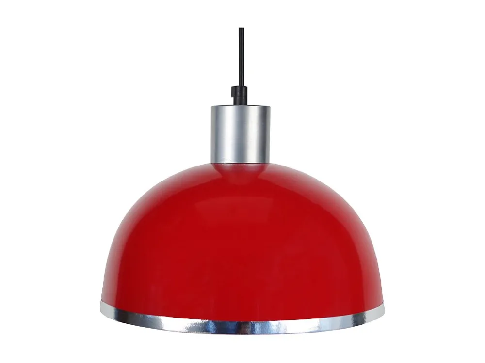 Suspensão TOSEL DEMI BOULE C metálico cúpula anis D30 x H68 cm