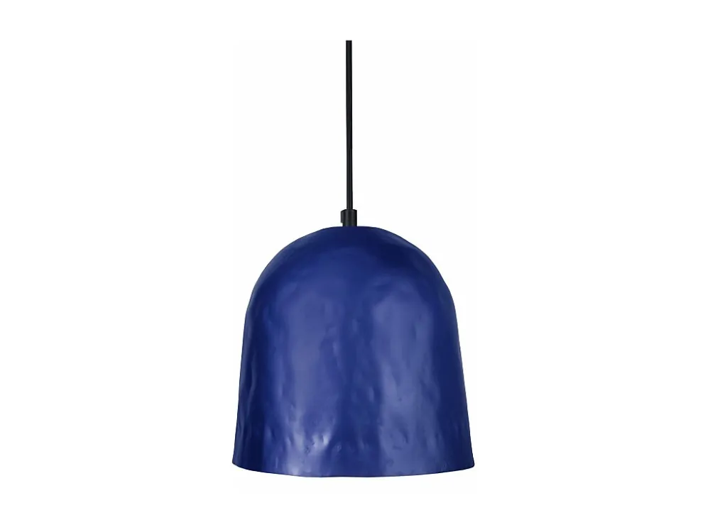 Suspensão TOSEL ELIOT vidro Sino preto D20 x H80 cm