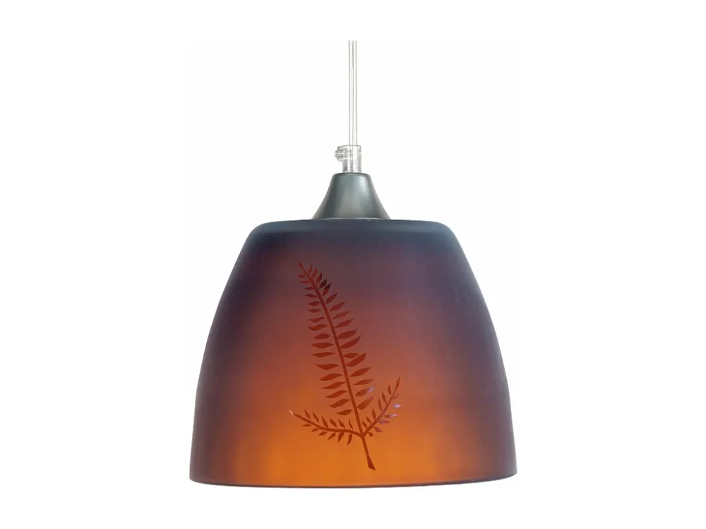 Suspensão TOSEL ELLEN vidro cúpula azul D20 x H74 cm