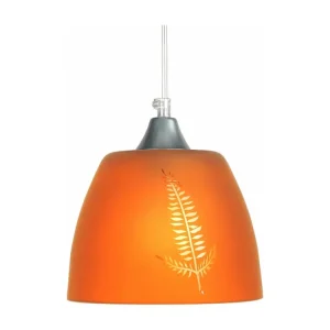 Suspensão TOSEL ELLEN vidro cúpula opala D20 x H74 cm