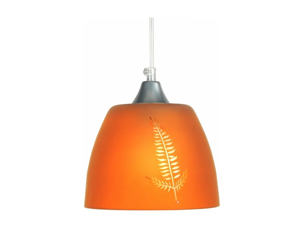 Suspensão TOSEL ELLEN vidro cúpula opala D20 x H74 cm