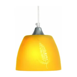 Suspensão TOSEL ELLEN vidro cúpula rosa D20 x H74 cm