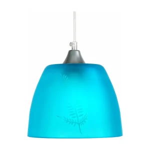 Suspensão TOSEL ELLEN vidro cúpula vermelho D20 x H74 cm