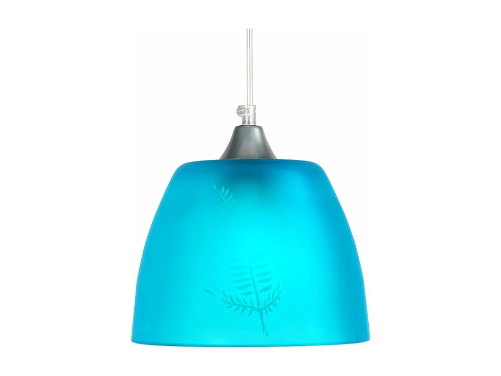 Suspensão TOSEL ELLEN vidro cúpula vermelho D20 x H74 cm