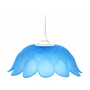 Suspensão TOSEL ESCAMAS metálico cilindro malva D20 x H85 cm