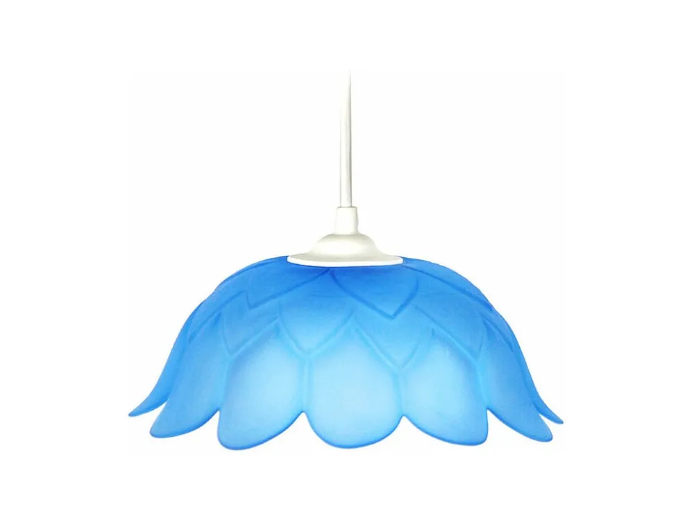 Suspensão TOSEL ESCAMAS metálico cilindro malva D20 x H85 cm