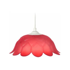 Suspensão TOSEL ESCAMAS metálico quadrado malva D18 x H85 cm