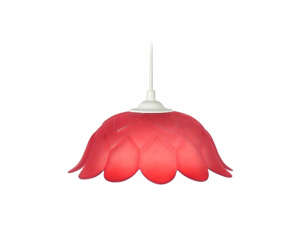 Suspensão TOSEL ESCAMAS metálico quadrado malva D18 x H85 cm