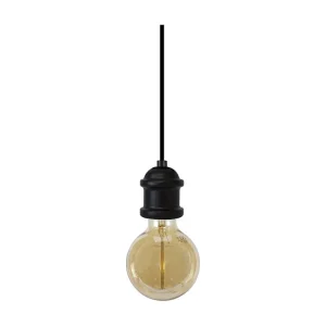 Suspensão TOSEL FANG lâmpada decorativa cilindro turquesa D9,5 x H80 cm
