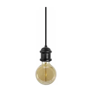 Suspensão TOSEL FANG metálico cúpula azul D18 x H84 cm