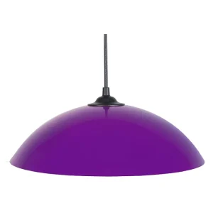 Suspensão TOSEL FLEUR metálico cúpula branco D44 x H70 cm