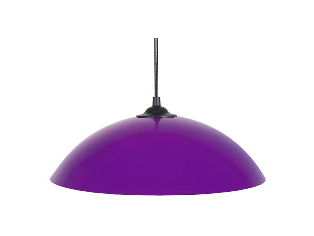 Suspensão TOSEL FLEUR metálico cúpula branco D44 x H70 cm