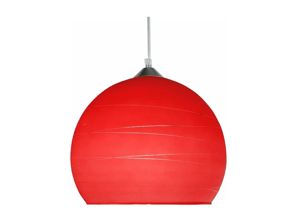 Suspensão TOSEL GLOBE LIGNES vidro globo azul D30 x H85 cm