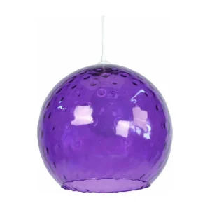 Suspensão TOSEL GLOBE OPTIQUE vidro globo vermelho D30 x H80 cm