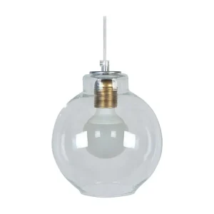 Suspensão TOSEL GOLDEN metálico geométrico vermelho D32 x H80 cm