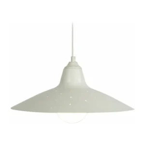 Suspensão TOSEL HOLES vidro cúpula evidente D20 x H70 cm