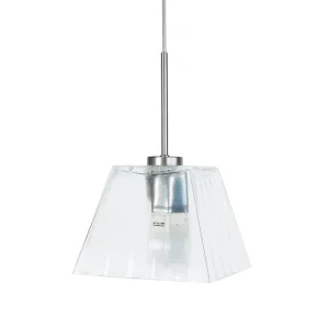 Suspensão TOSEL KLEOPS metálico cilindro azul D13 x H90 cm