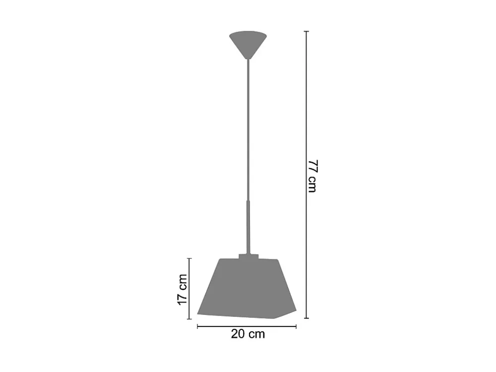 Suspensão TOSEL KLEOPS metálico cilindro Verde D13 x H90 cm
