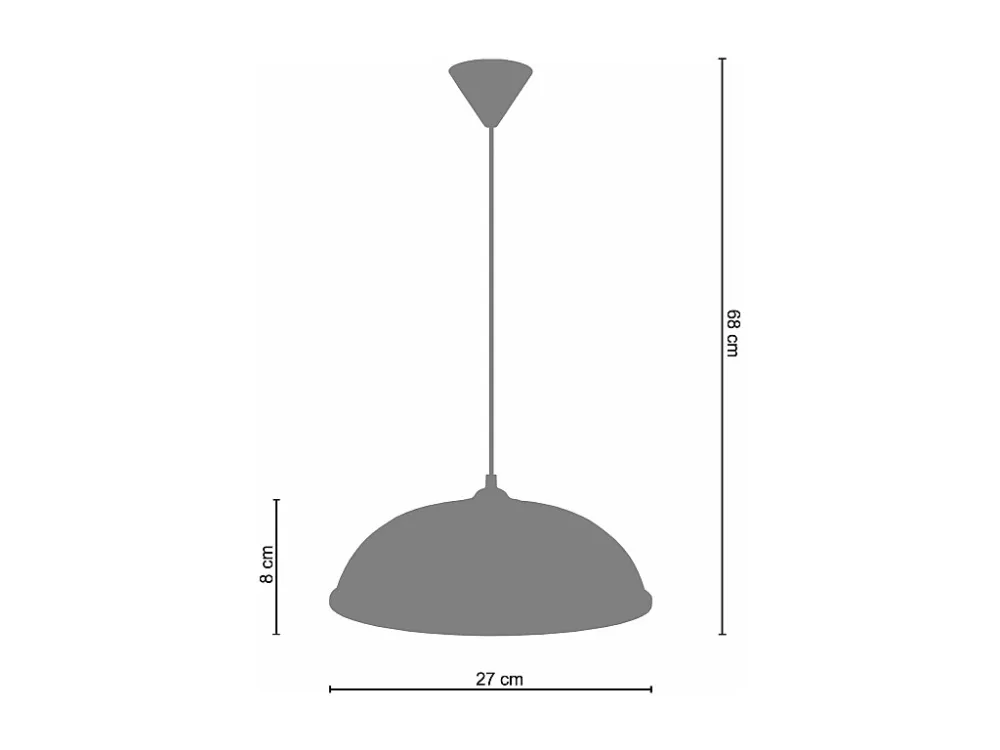 Suspensão TOSEL KÂNPUR cordão de algodão globo branco D32 x H90 cm