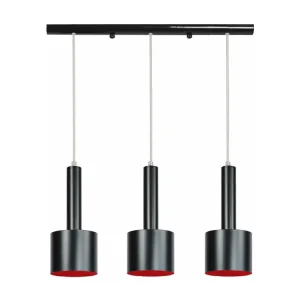Suspensão TOSEL KNUDSEN metálico conjunto cinza escuro D30 x H80 cm