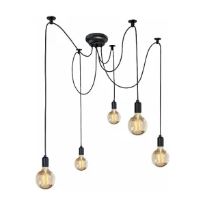 Suspensão TOSEL KRAKE vidro conjunto D80 x H180 cm