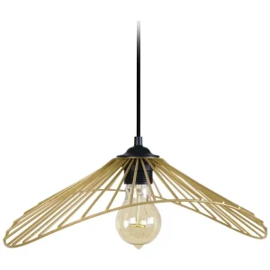Suspensão TOSEL LADY DI metálico geométrico preto D50 x H80 cm