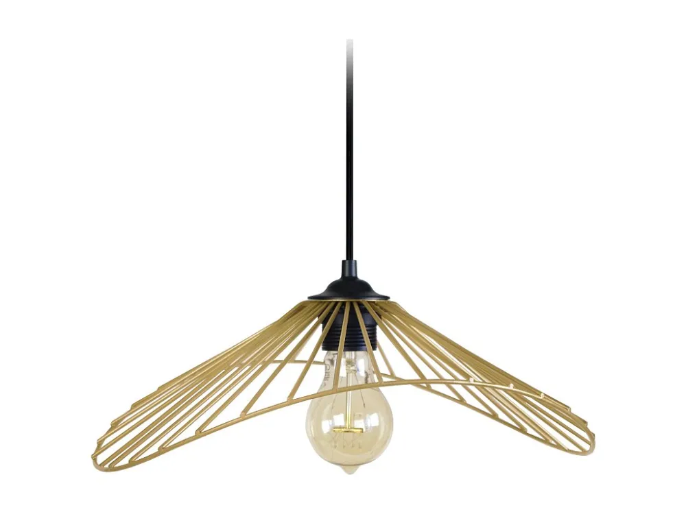 Suspensão TOSEL LADY DI metálico geométrico preto D50 x H80 cm