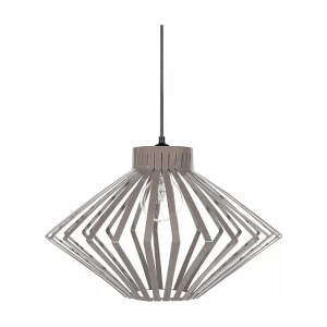 Suspensão TOSEL LAM. BÂLE metálico globo vermelho D30 x H97 cm
