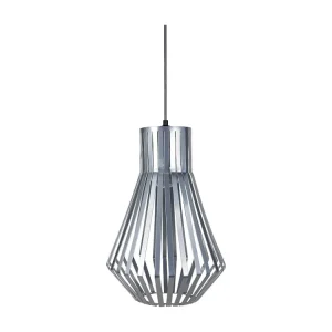 Suspensão TOSEL LAM. ZURICK metálico globo branco D36 x H90 cm