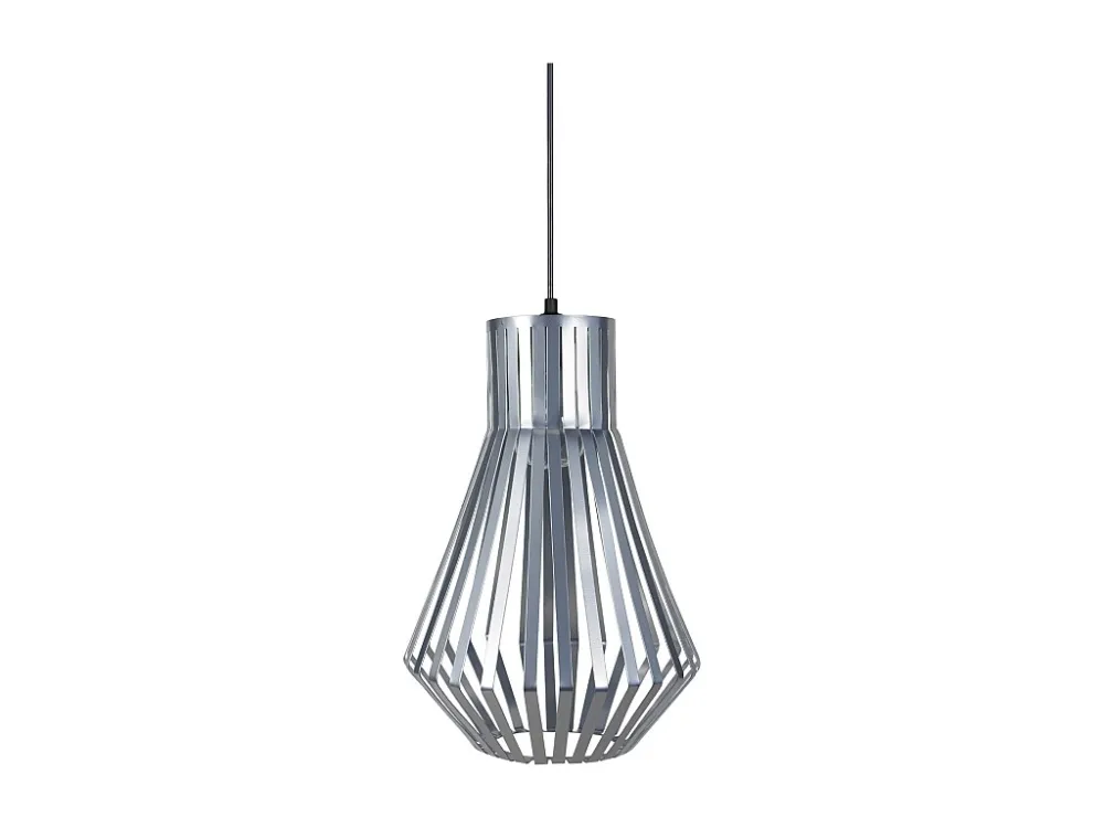 Suspensão TOSEL LAM. ZURICK metálico globo branco D36 x H90 cm
