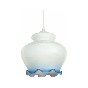 Suspensão TOSEL LANDES metálico cônico branco D15 x H78 cm