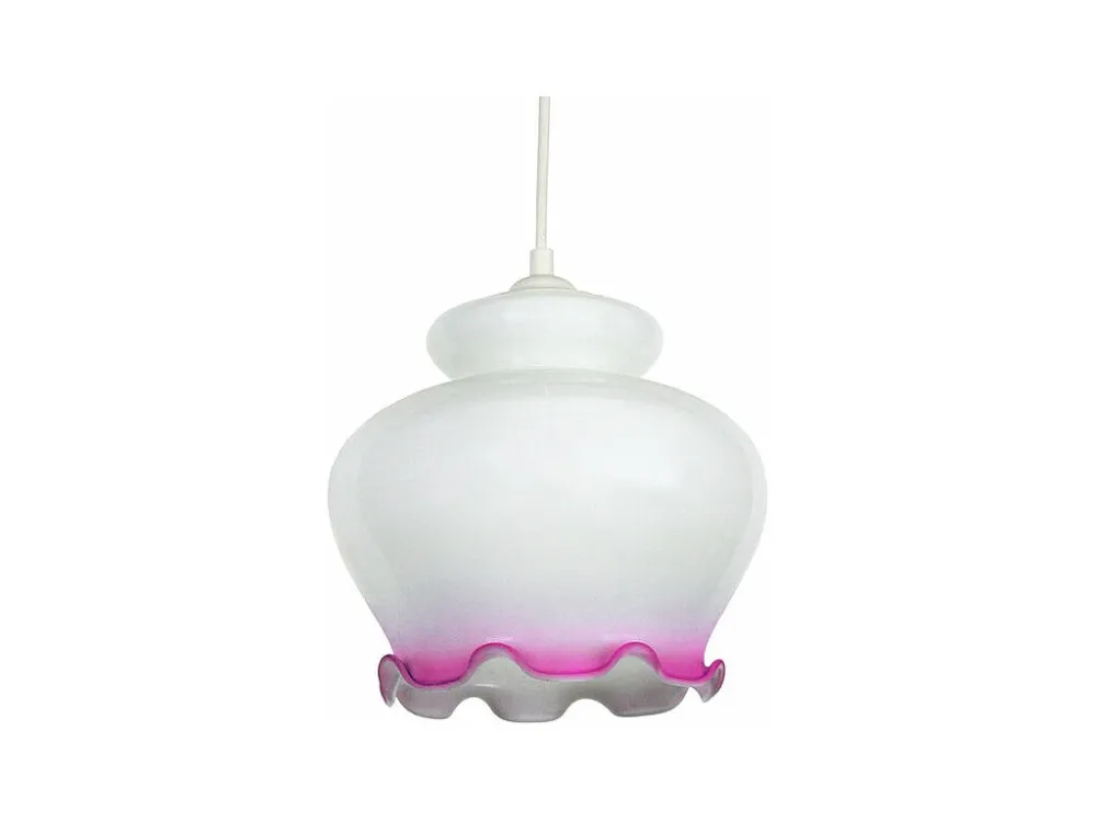 Suspensão TOSEL LANDES metálico cônico rosa D15 x H78 cm