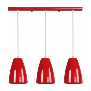 Suspensão TOSEL LARSEN metálico cônico amarelo D15 x H78 cm